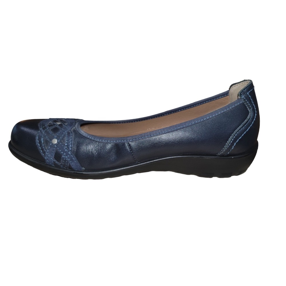 Umberto Raffini Women's Blue Leather Comfort Flats Slip On Shoes Sz EU 39/ US 9 - Picture 5 of 12